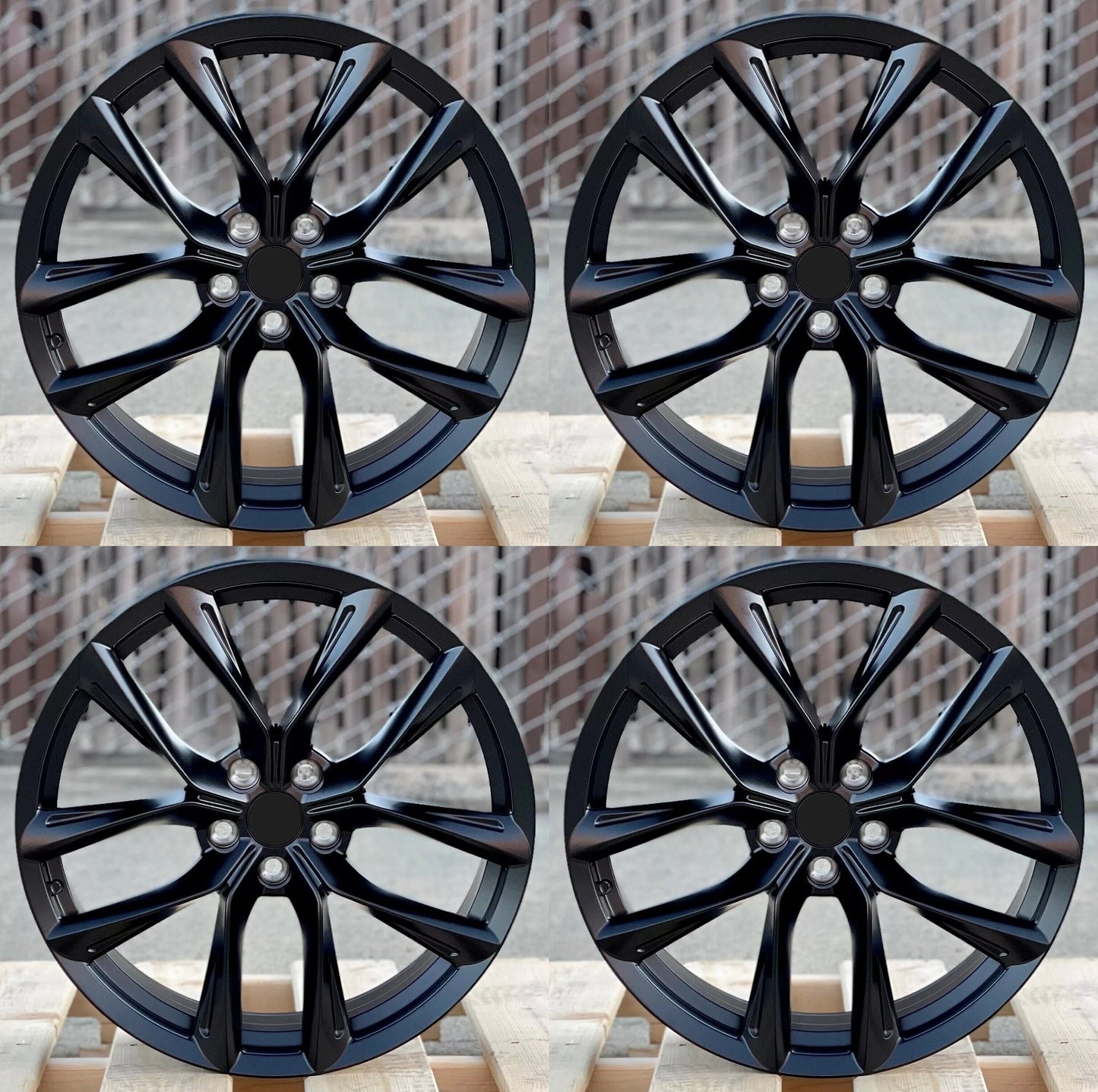 22" Wheels Rims TS002 for TESLA MODEL S + X STANDARD LONG RANGE PERFORMANCE HONDA ACURA 5x120 (MB)