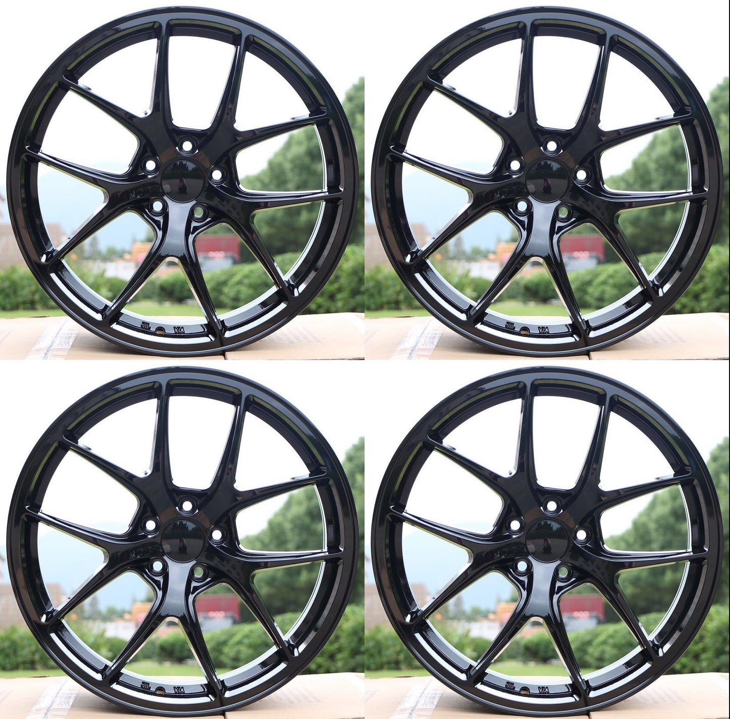 18" W005 Wheels Rims for HONDA ACURA LEXUS TOYOTA NISSAN INFINITI TESLA MODEL 3 + Y 5x114.3 TUNER