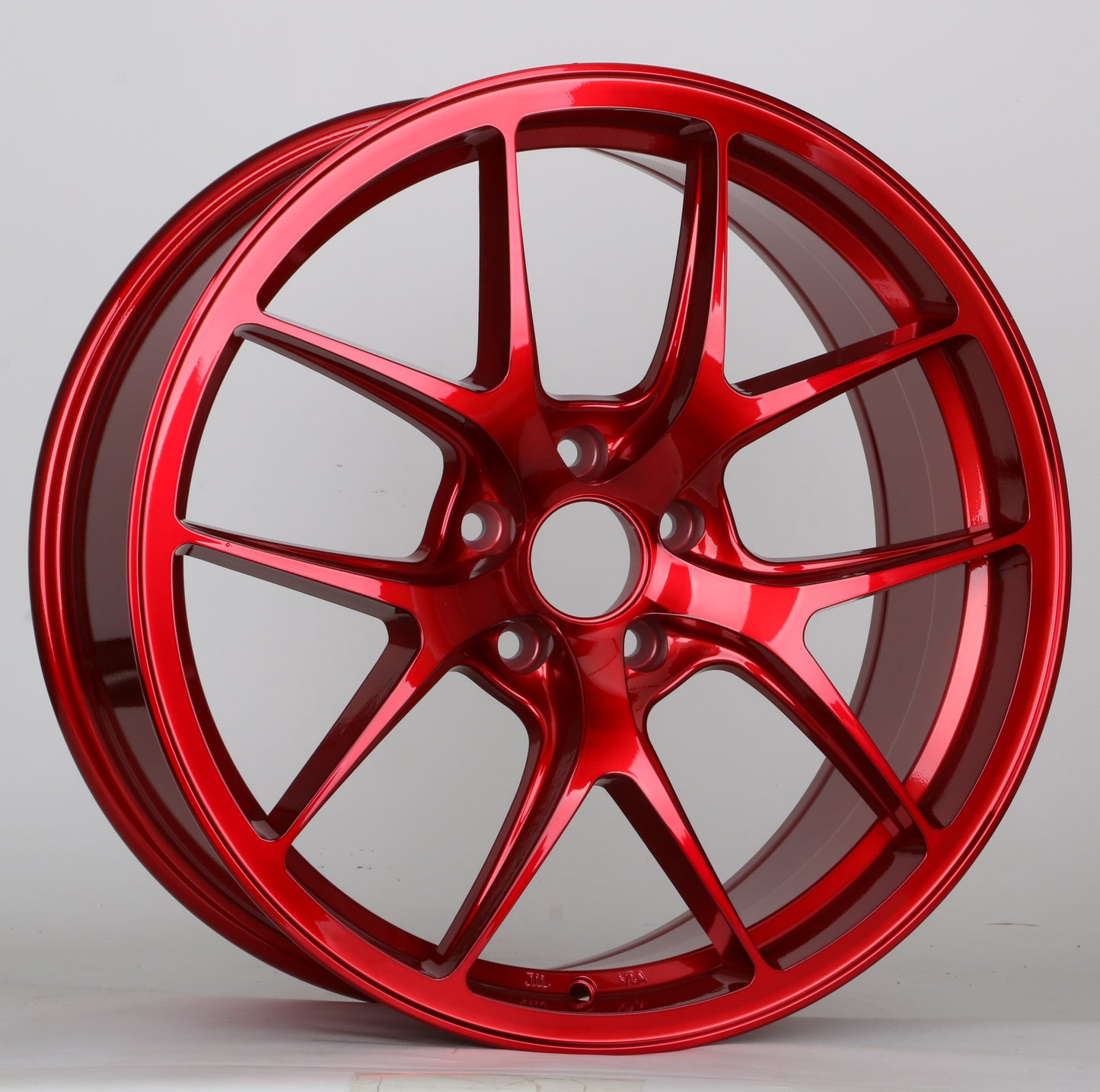 18" W005 Wheels Rims for HONDA TOYOTA NISSAN INFINITI TESLA MODEL 3 + Y 5x114.3 RED TUNER