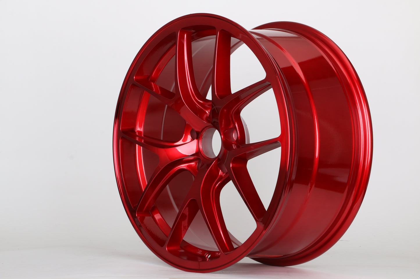 18" W005 Wheels Rims for HONDA TOYOTA NISSAN INFINITI TESLA MODEL 3 + Y 5x114.3 RED TUNER