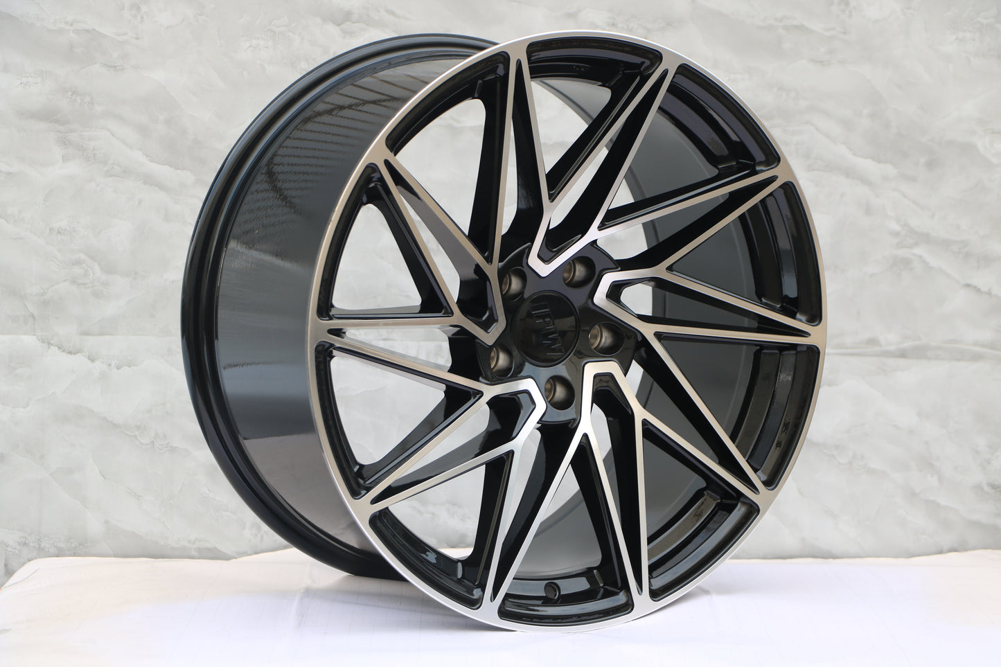 19" W1300 Wheels Rims for HONDA ACURA LEXUS TOYOTA NISSAN INFINITI TESLA MODEL 3 + Y 5x114.3 (BMF)