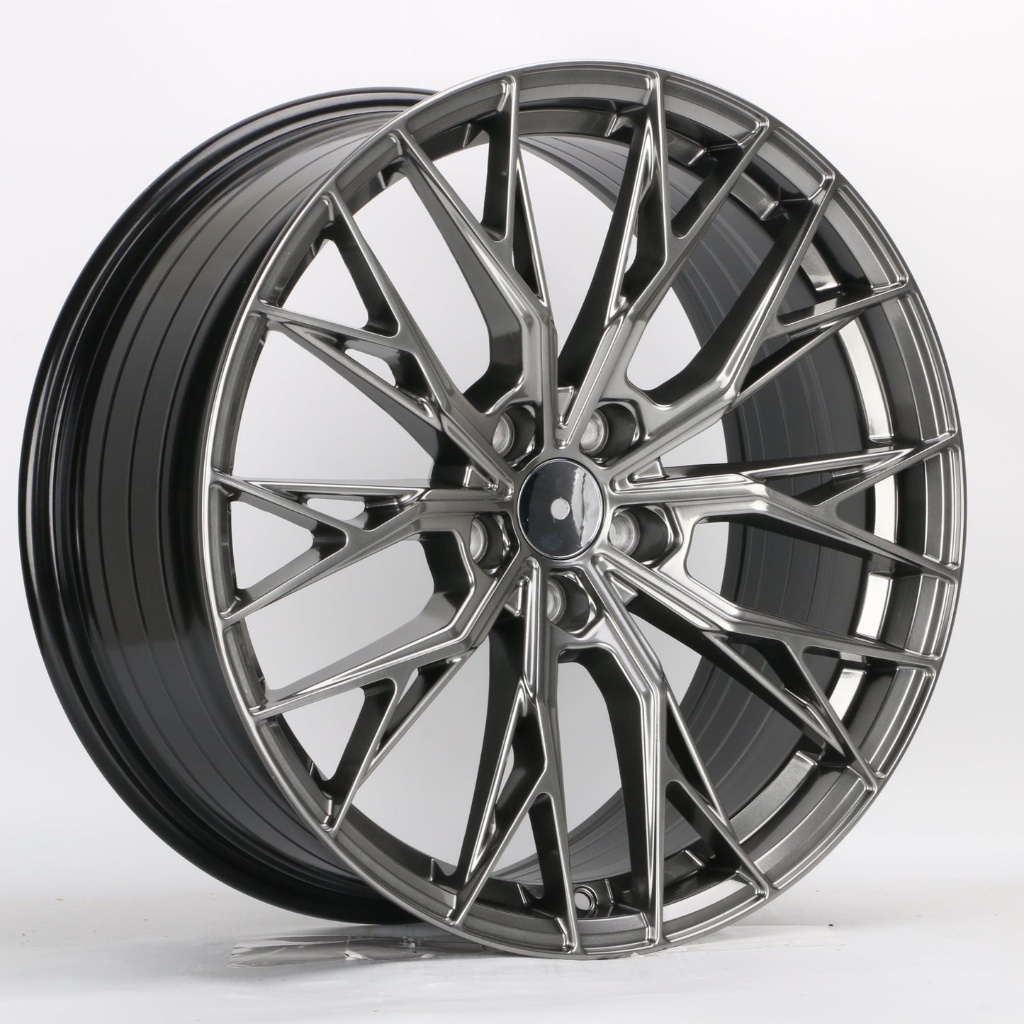 19" W1550 Wheels HYPER BLACK Rims for HONDA ACURA TOYOTA LEXUS TUNER 5x114.3