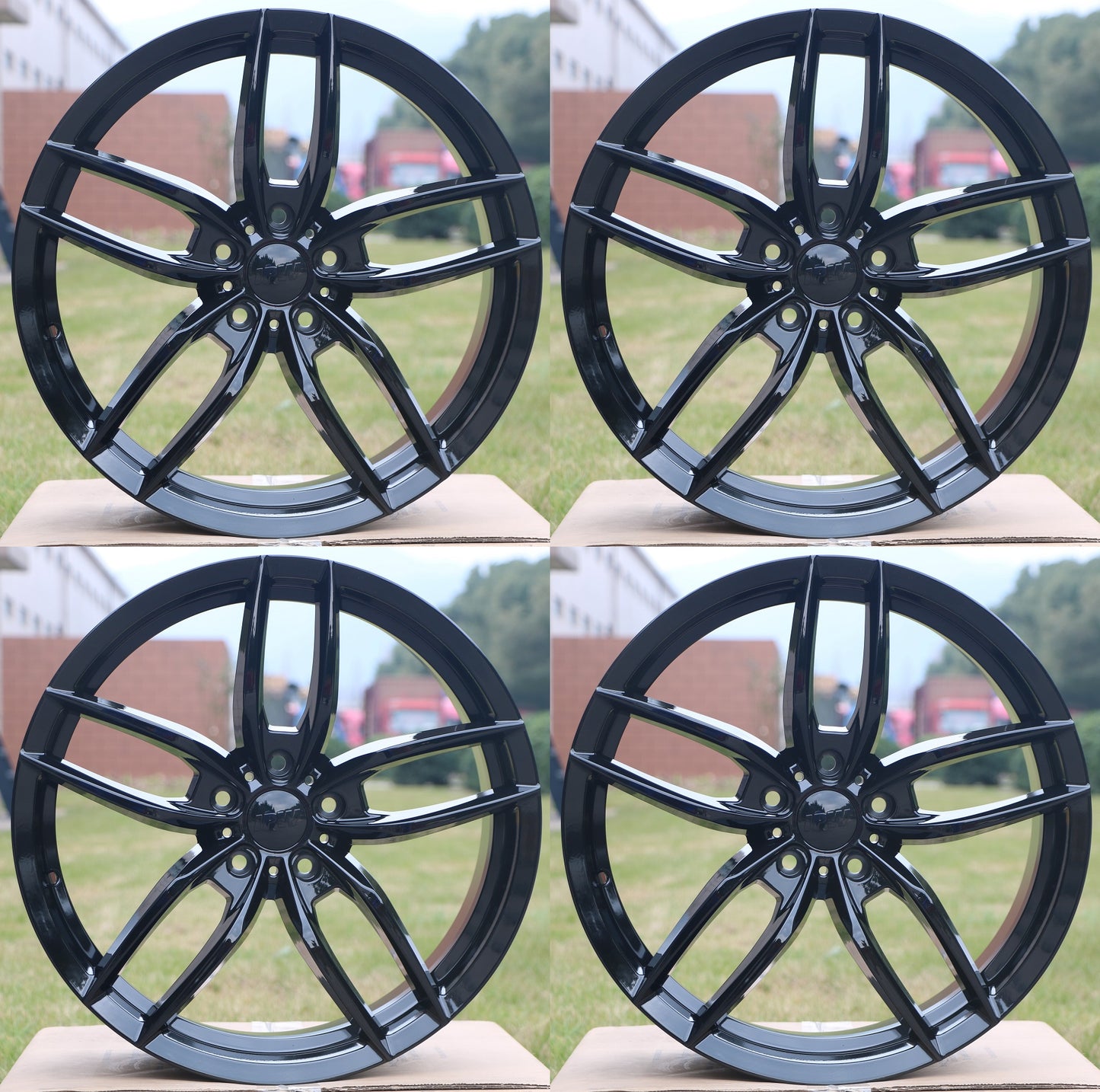 19" W524 Wheels Rims for HONDA ACURA LEXUS TOYOTA NISSAN INFINITI TESLA MODEL 3 + Y 5x114.3 (GB)