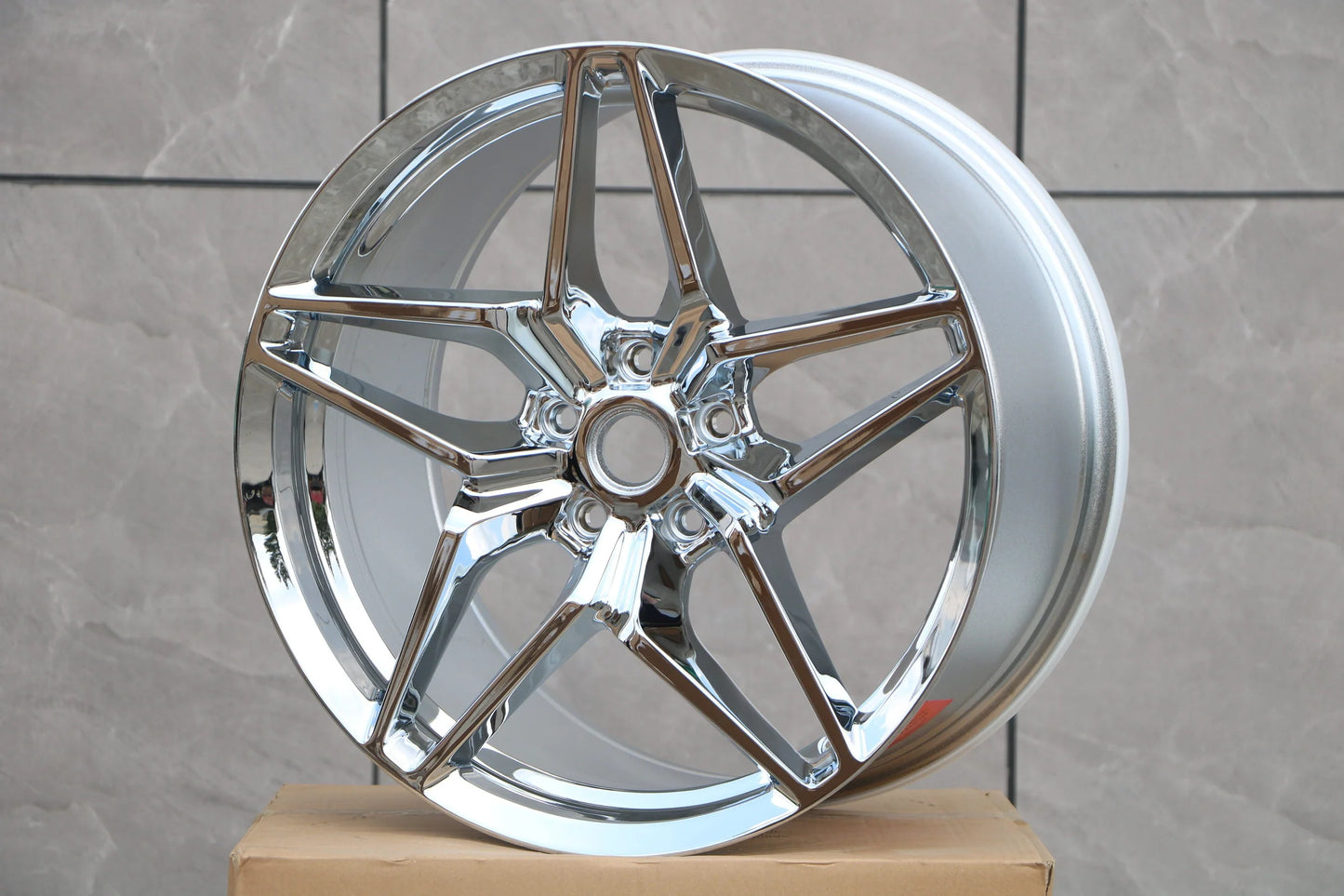 19" / 20" C599-CHROME Wheels Rims for CHEVY CORVETTE STINGRAY ZR1 STYLE CHEVROLET C6 C7 Z51 (2005-2019)