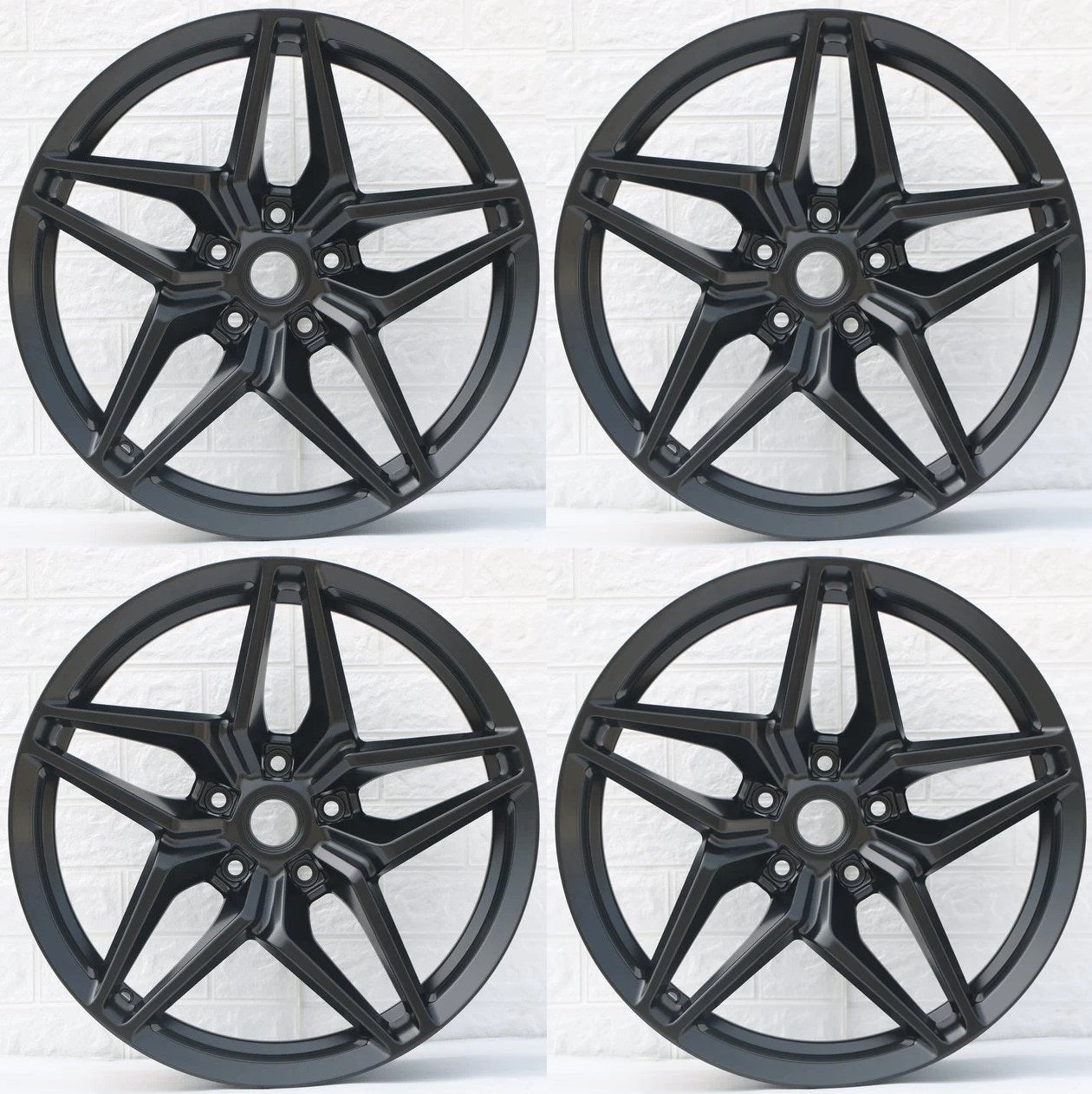 19" / 20" C599-SB Wheels Rims for CHEVY CORVETTE STINGRAY ZR1 STYLE CHEVROLET C6 C7 Z51 (2005-2019)