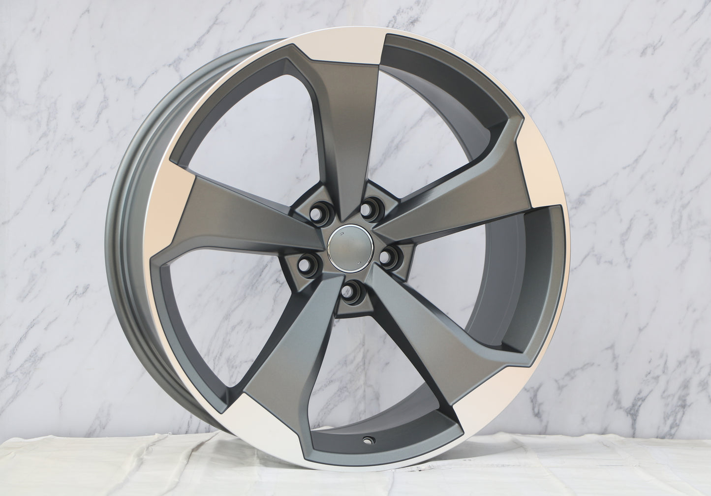 18" Wheels Rims A666 for AUDI VOLKSWAGEN VW BENZ A3 A4 A5 A6 A7 A8 Q3 Q5 RS3 S3 S4 S5 S6 S7 S8 TT (FGMF)