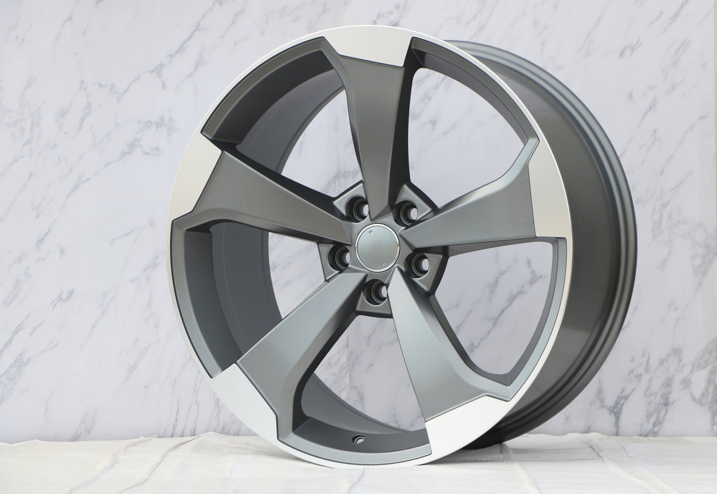 18" Wheels Rims A666 for AUDI VOLKSWAGEN VW BENZ A3 A4 A5 A6 A7 A8 Q3 Q5 RS3 S3 S4 S5 S6 S7 S8 TT (FGMF)