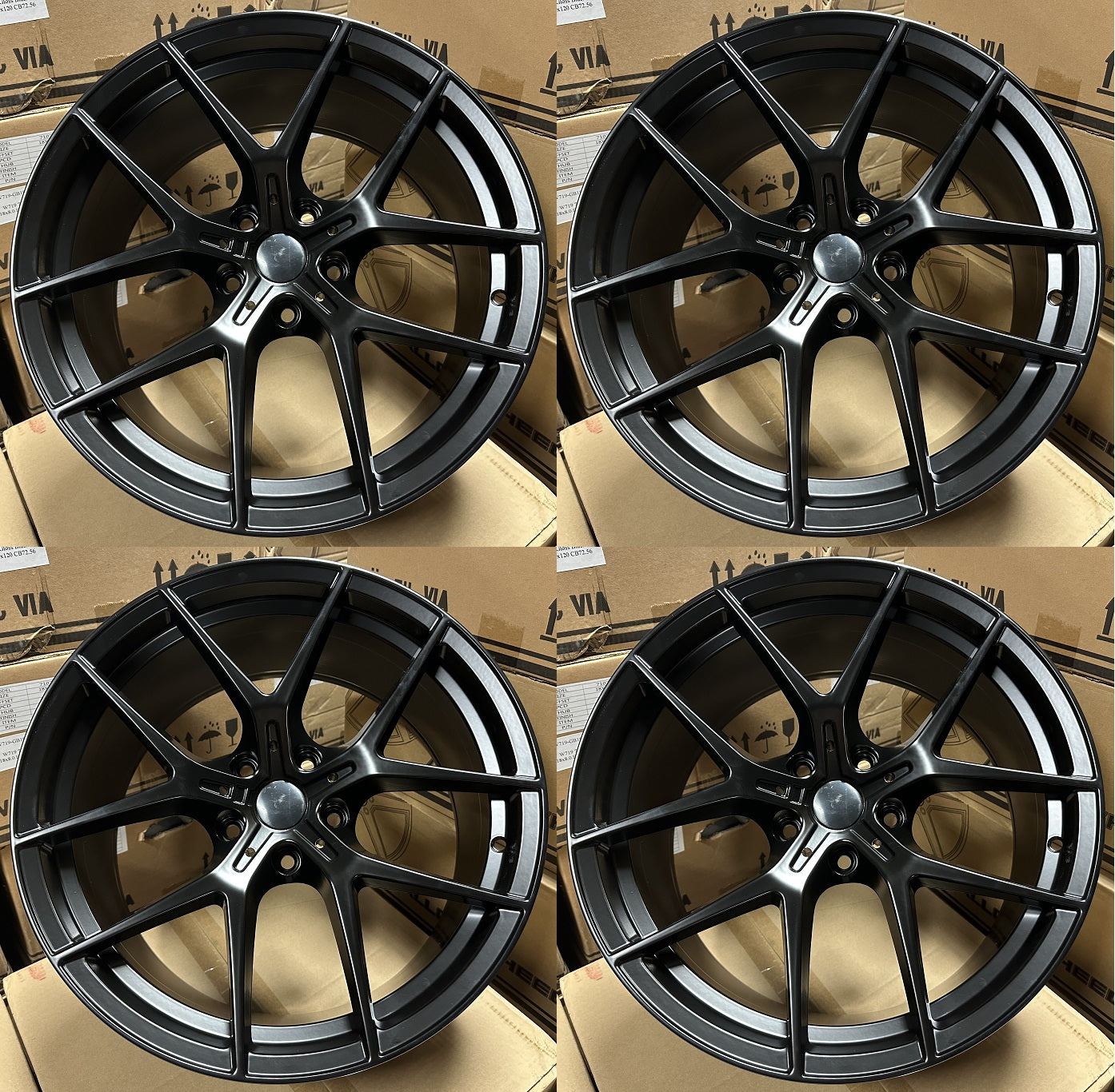 19" B737 Wheels Rims for BMW BENZ 3 4 5 6 7 M240i M340i M440i M760i 5x112 / 5x120