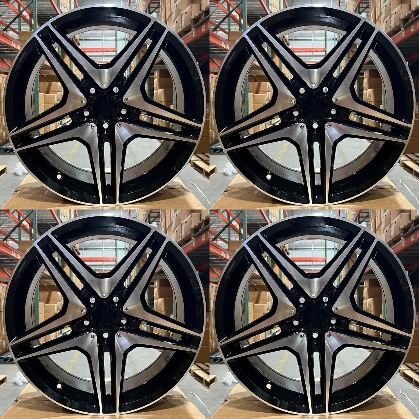 19" Wheels Rims MB828 for MERCEDES BENZ A C E S CL SL GLA GLB GL GLE GLS ML R SLK CLK CLS (BMF)