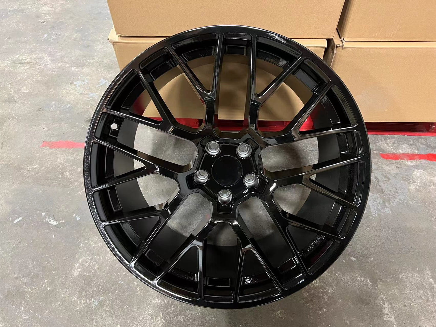 20" Wheels STAGGERED Rims P854 for PORSCHE MACAN S GTS TURBO 5x112 (Black)