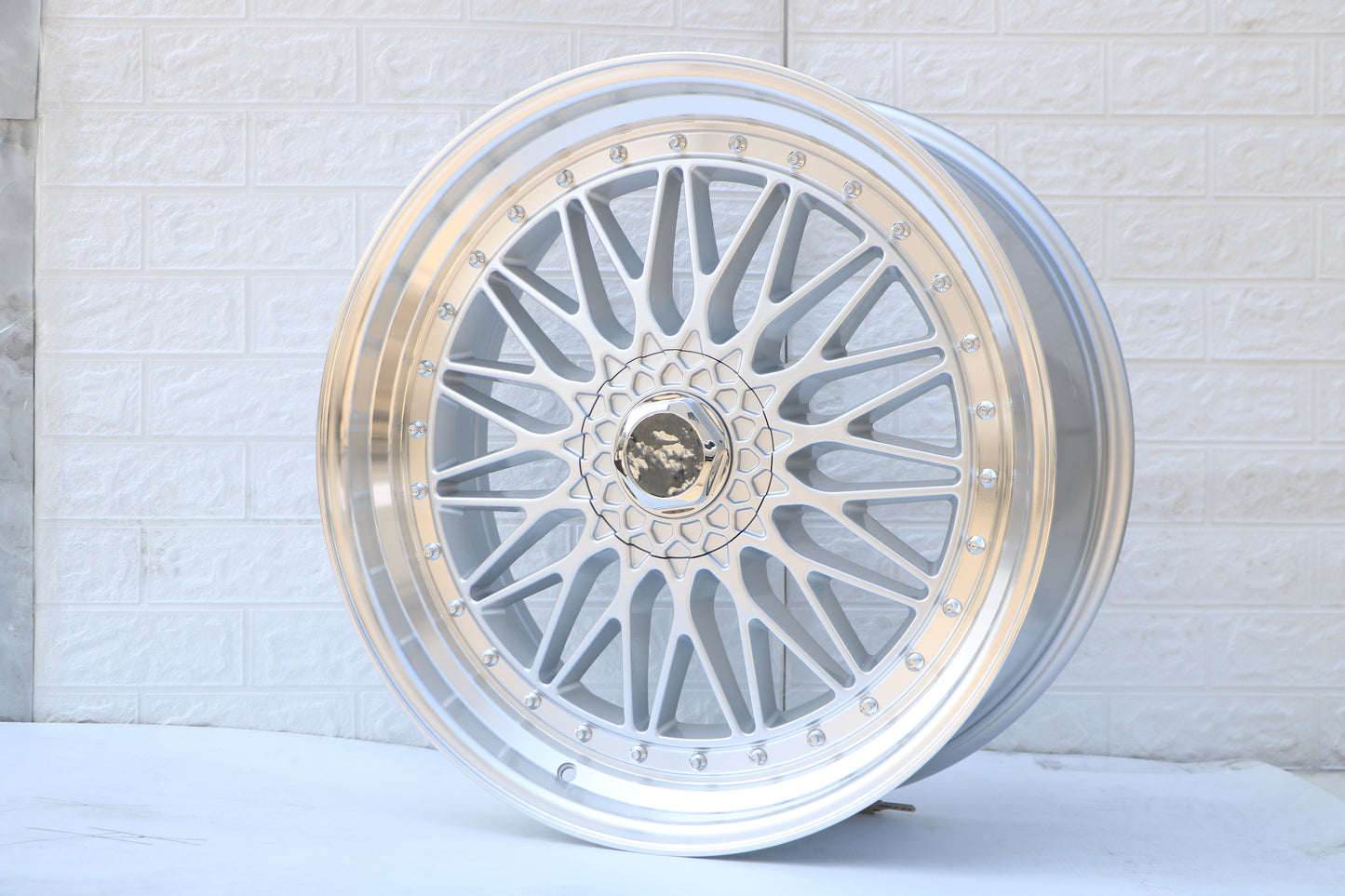 22" Wheels SILVER Rims W885 for MERCEDES BENZ BMW HONDA ACURA LEXUS TOYOTA NISSAN INFINITI TESLA BBS RS STYLE