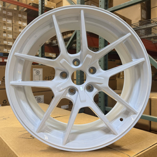 18" WHITE Wheels Rims H301 for HONDA ACURA LEXUS TOYOTA NISSAN INFINITI ACCORD CIVIC TYPE S R 5x114.3 FLOW FORMING