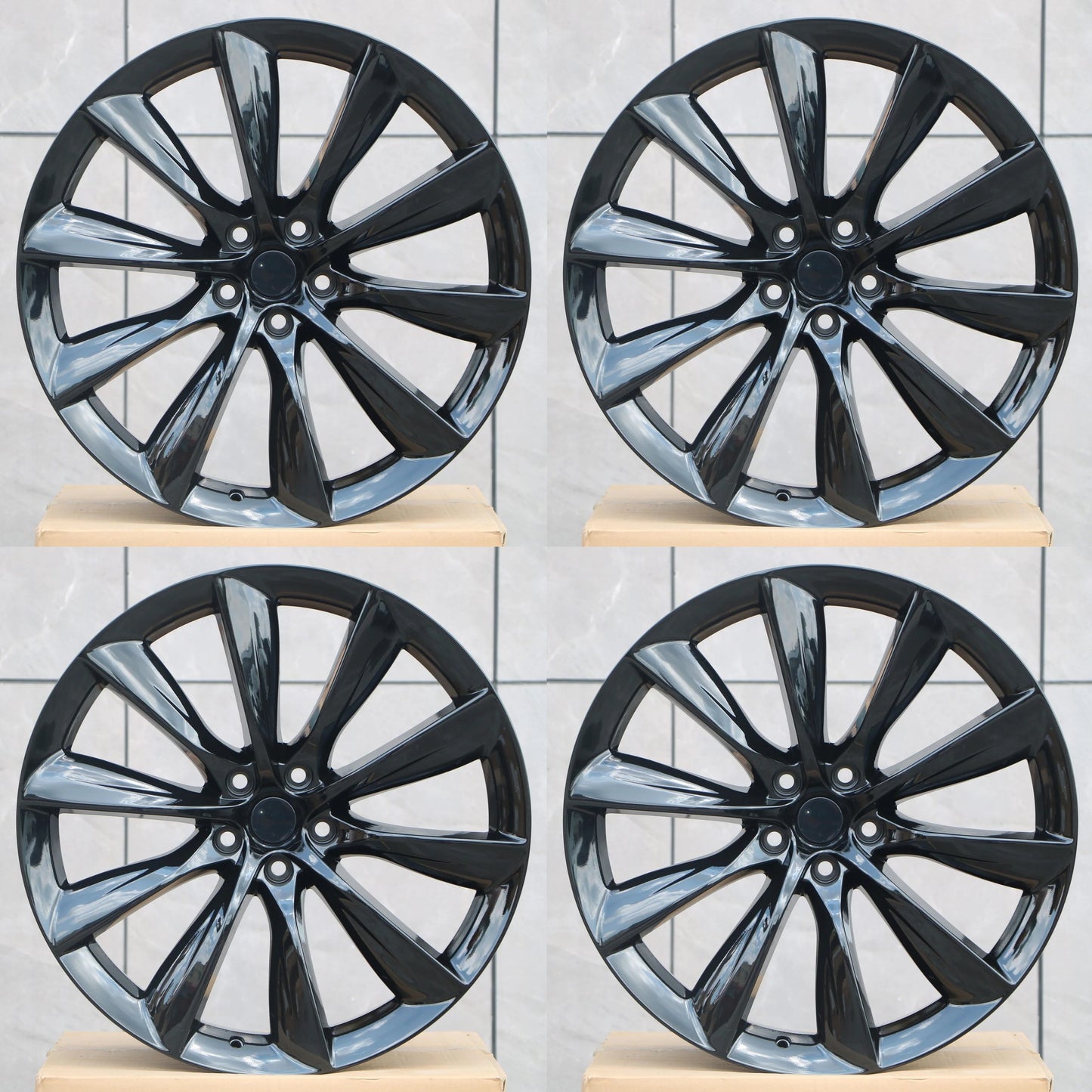 20" Wheels Rims TS001 for TESLA MODEL S 3 X + Y STANDARD LONG RANGE PERFORMANCE HONDA ACURA TOYOTA LEXUS