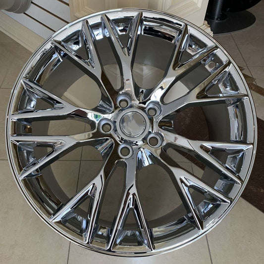 18" / 19" C591-CHROME Wheels Rims for CHEVY CORVETTE STINGRAY Z06 STYLE CHEVROLET C6 C7 Z51 (2005-2019)