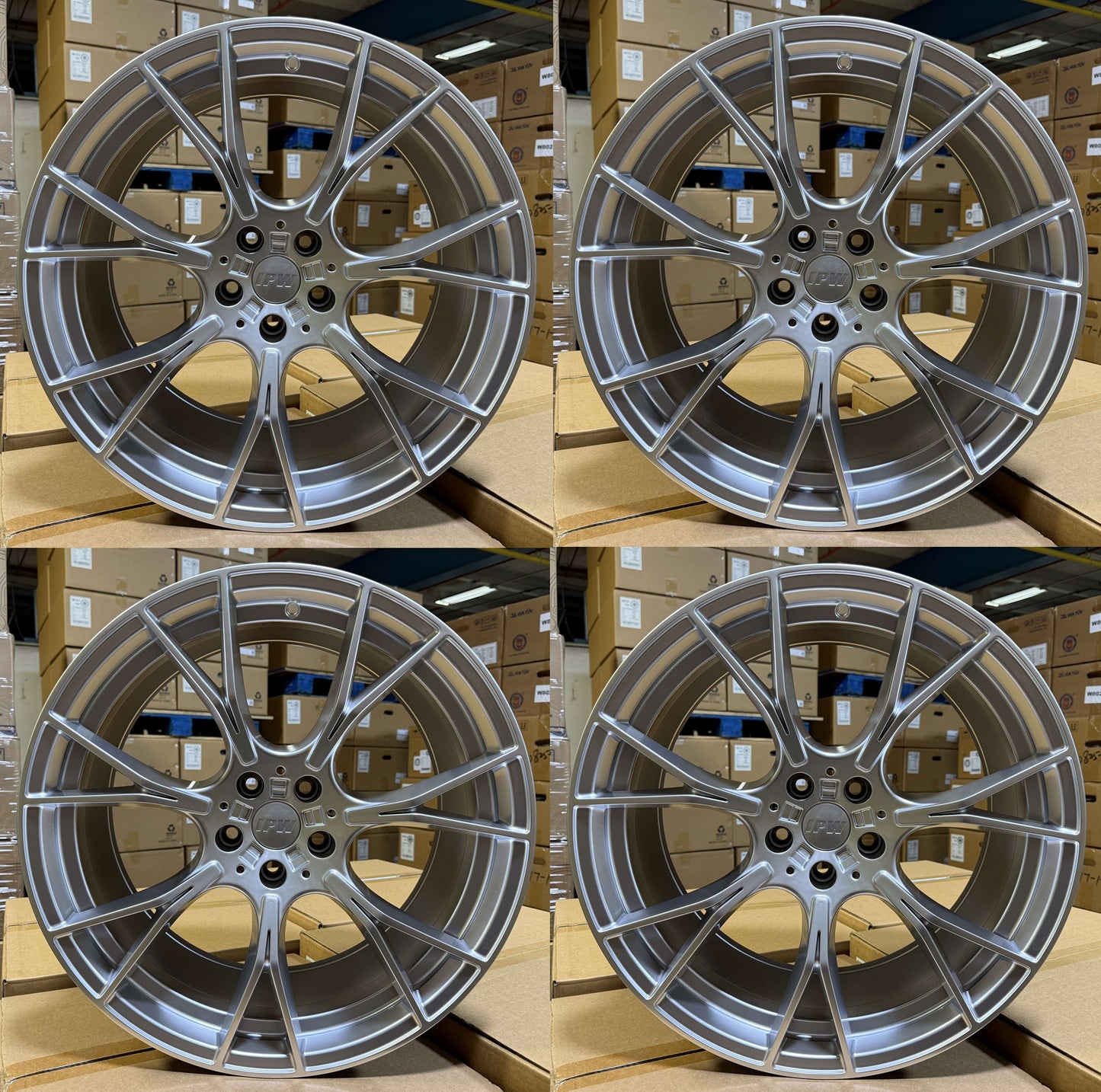 20" B712 Hyper Silver Wheels Rims for BMW 230i M240i 330i 330e M340i 430i M440i 530i 540i 630i 740i 750i M760i 5x112