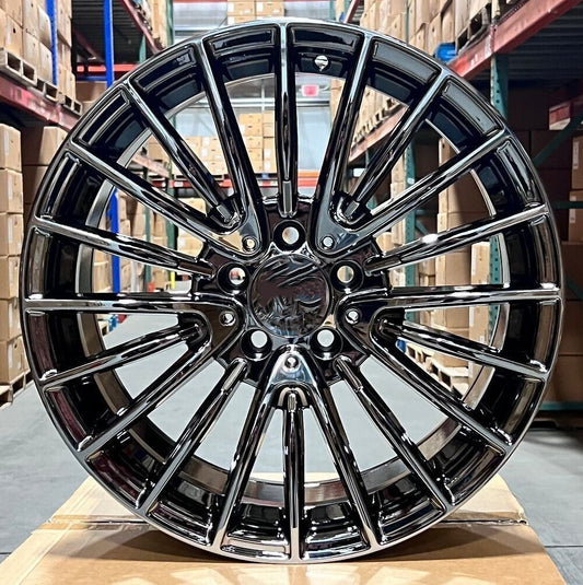 18" BLACK CHROME Wheels Rims MB812 for MERCEDES BENZ A C E S CL CLA CLK SL SLK GLA GLB