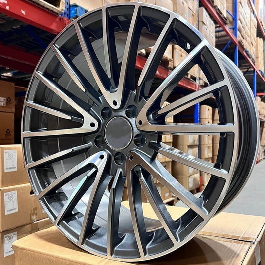 18" (1 WHEEL) Wheels GUNMETAL Rims MB812 for MERCEDES BENZ A C E S CL CLA CLK SL SLK GLA GLB