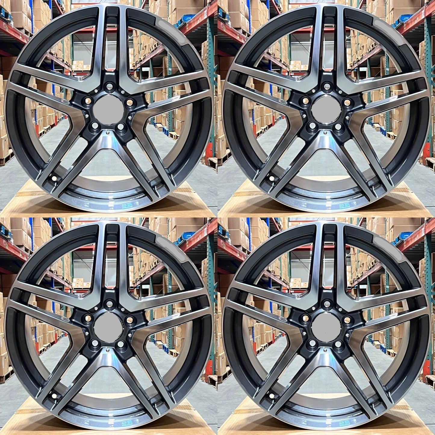 20" Wheels Rims MB815 for MERCEDES BENZ A C E S CL SL GLA GLB GL GLE GLS ML R SLK CLK CLS (GMF)