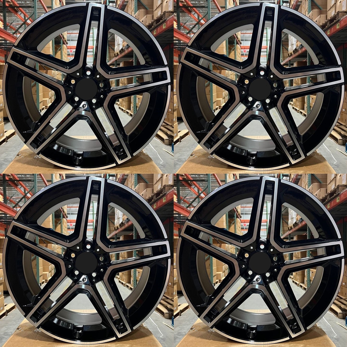 20" Wheels Rims MB847 for MERCEDES BENZ A C E S CL SL GLA GLB GL GLE GLS ML R SLK CLK CLS (BMF)