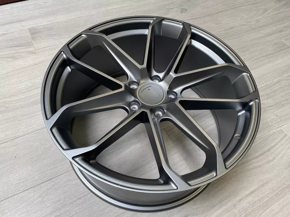 22" Wheels STAGGERED Rims P861 for PORSCHE CAYENNE PANAMERA TAYCAN S 4 4S Turbo GTS 5x130 AUDI VW (SGM)